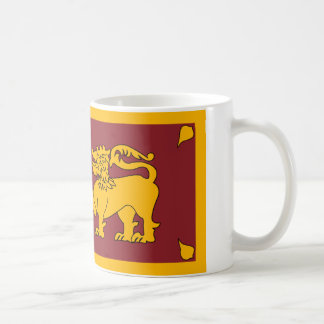 Tasse unter der Flagge Sri Lankas