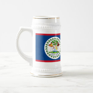 Tasse unter der Flagge von Belize