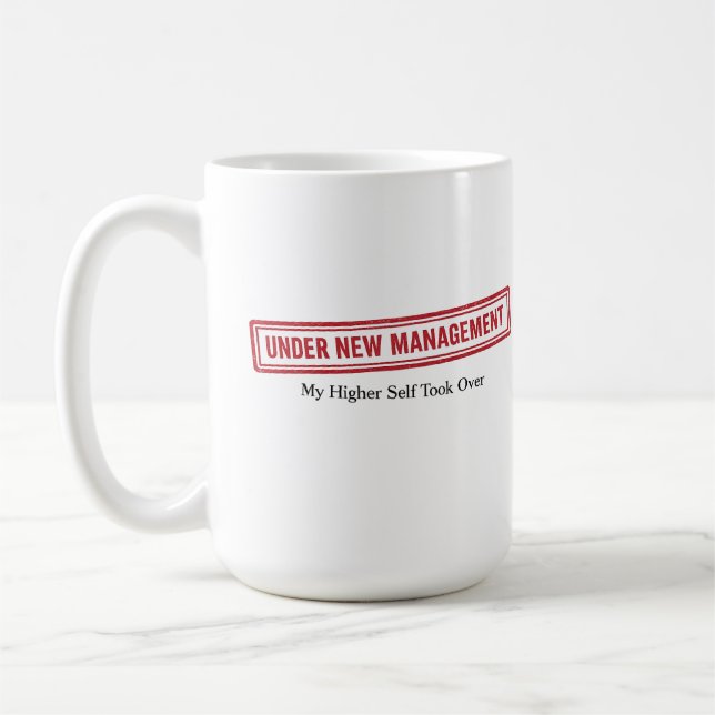 Tasse "Unter neuer Leitung"  (Links)