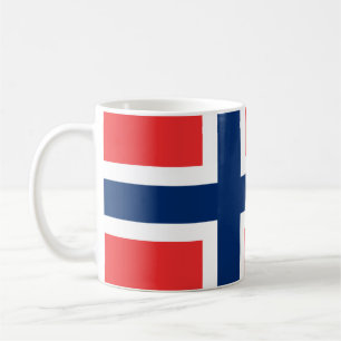 Tasse unter norwegischer Flagge