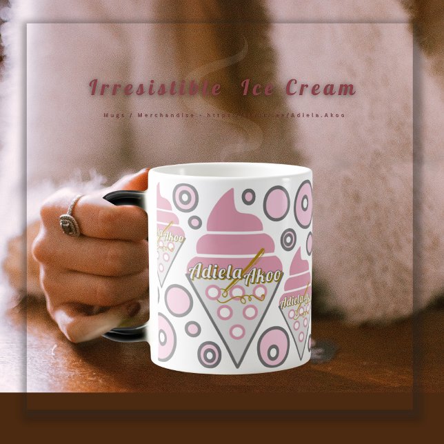 TASSE - Unwiderstehliches Eis Creme Licorice - Adi (Irresistible Ice Cream Liquorice  Mug by Poet Adiela Akoo. SHOP my store for fab finds & gr8t gifts!)