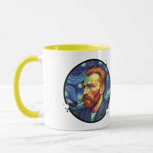 Tasse Van Gogh-Porträt Sternennacht Einzigartiges