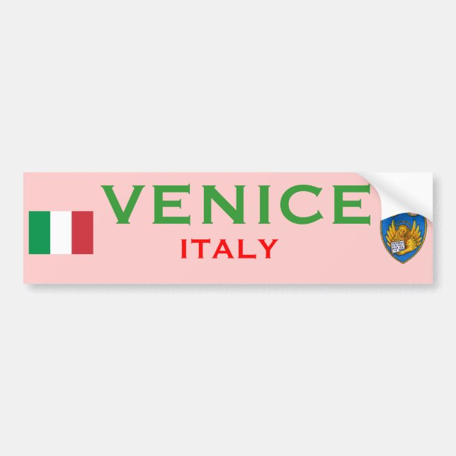 Tasse Venedigs (Italien) Autoaufkleber (Vorne)