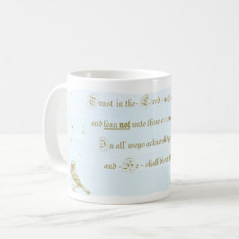 Tasse Vertrauen in die Lord Sprichs-Bibelkalligrap