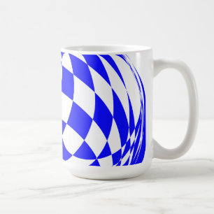 Tasse - Verzerrte Checkerboard-Quadrate