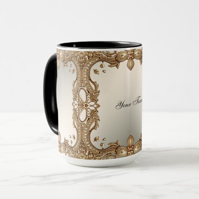 Tasse Verzierter Rahmen (Vorderseite Links)