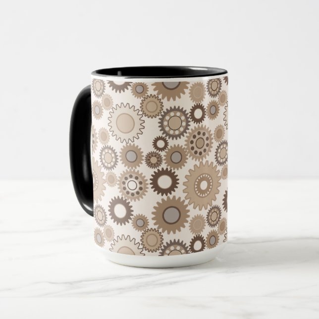 Tasse von Braunen Gears (Vorderseite Links)