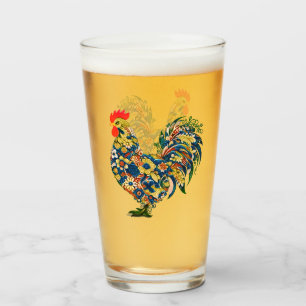 Tasse von farbigen Hühnern, Hühnerflorenhähnchen,