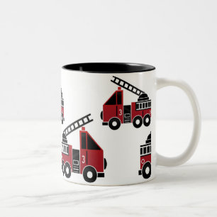 Tasse von Feuerwehrfahrzeugen