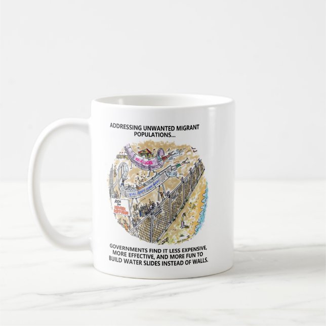 Tasse von Flüchtlingswasserrutschen (Links)
