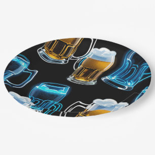 Tasse von Glasbäern Pappteller