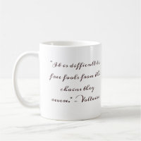 Tasse von inspirierenden Zitaten - Ketten umkehrt