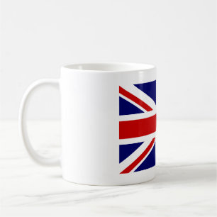 Tasse von Kaffee mit Britischer Flagge