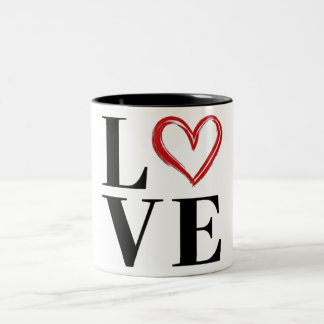 Tasse von Kaffee Zwei-Tone-Tasse
