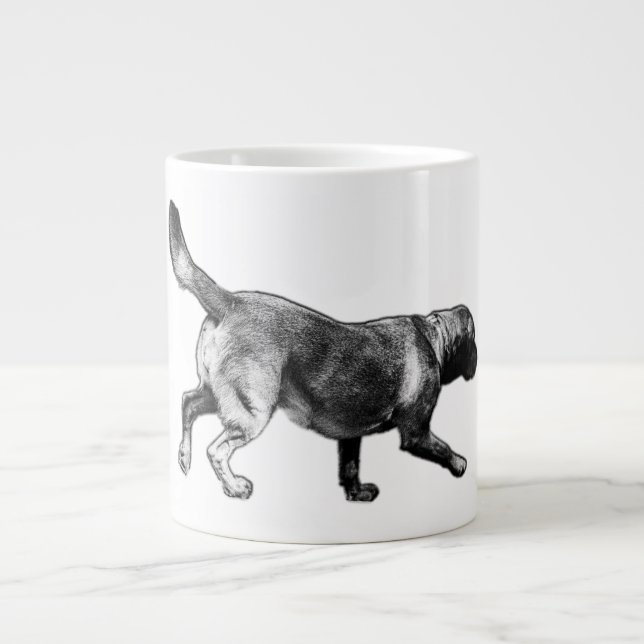 Tasse von Labrador Retriever Ink Art (Vorderseite)