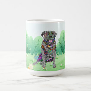 Tasse von Labrador und Border Collie Mixed Rasse