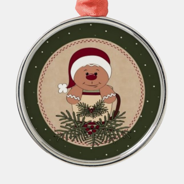 Tasse von Lebkuchen Ornament Aus Metall (Vorne)
