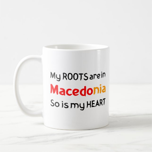 Tasse von Macedonia-Wurzeln (Links)