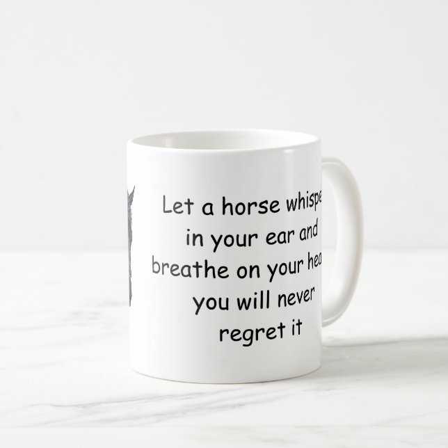 Tasse von Mann mit Pferdeschlittenkaffee (VorderseiteRechts)