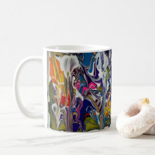 Tasse von Mehrfarbigkeit und Techniken