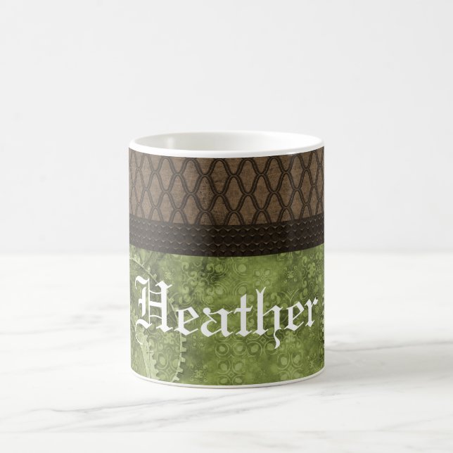 Tasse von Metallgetriebe, grün (Mittel)