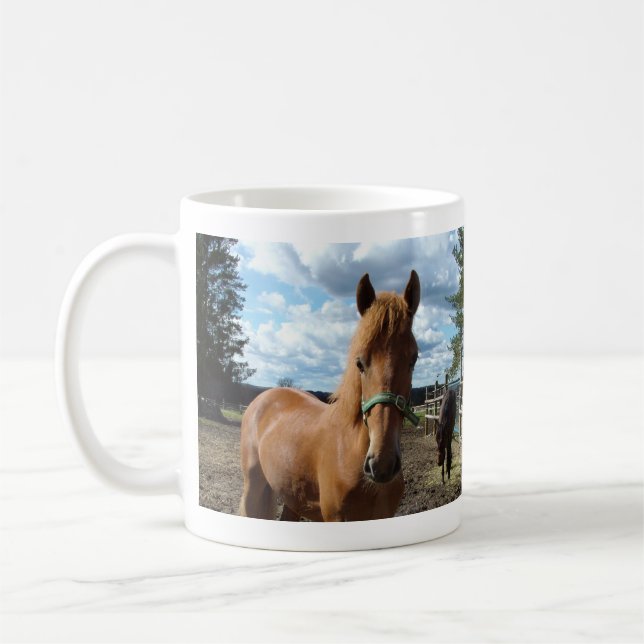 Tasse von Pferden - wählen Sie Stil & Farbe (Links)