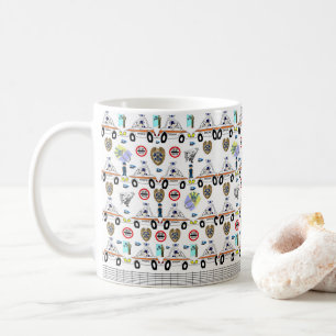 Tasse von Polizeiwagen