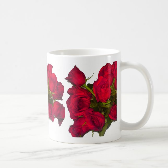 Tasse von rote Rosen (Rechts)