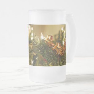Tasse von Santa und Rentier Mattiertem Glass