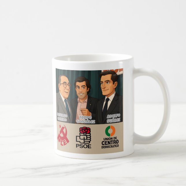 Tasse von Santiago Carrillo und der Transition (Rechts)