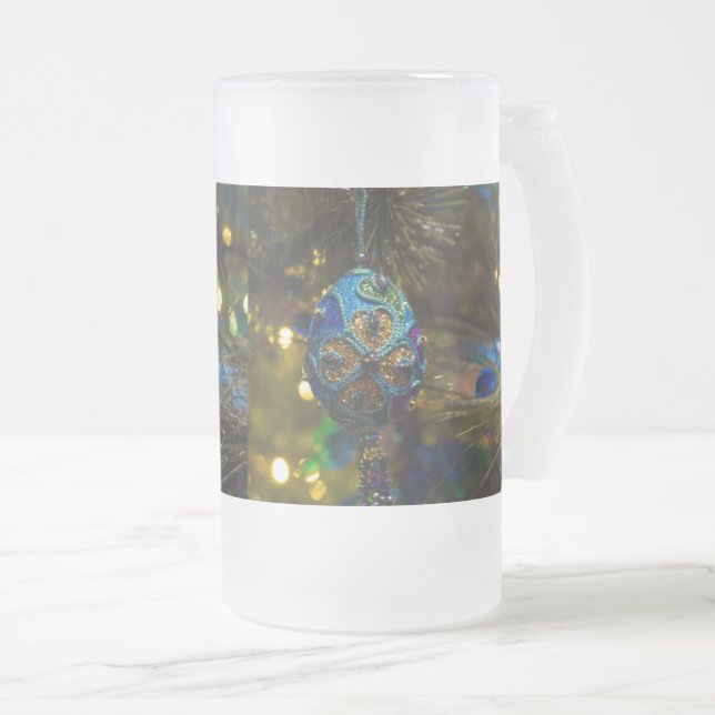 Tasse von viktorianischem Mattiertem Glasbläsergla (VorderseiteRechts)