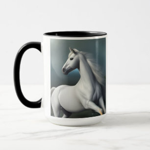 Tasse Weißes Pferd