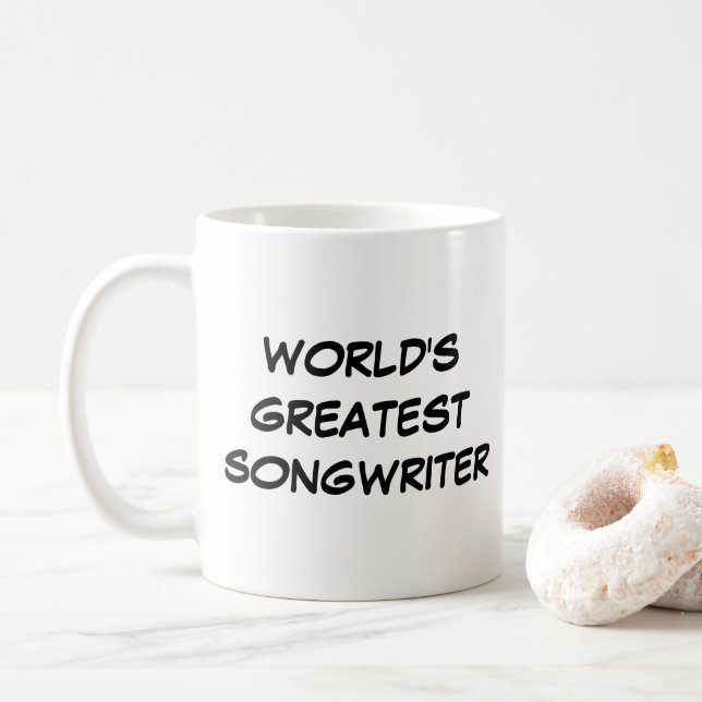 Tasse "Weltgrößter Songwriter" (Mit Donut)