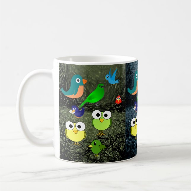 Tasse wild lebender Vogelarten (Links)