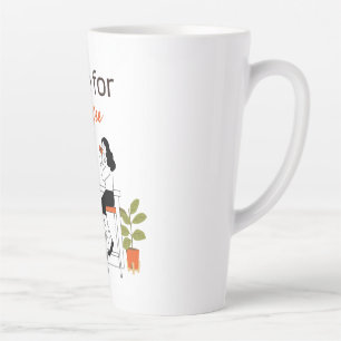 Tasse 'Zeit für Kaffee Süßes Paar Illustration', 0