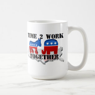 Tasse Zeit zum Zusammenarbeiten