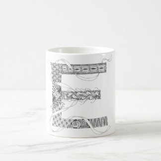 Tasse - Zenletter "E "