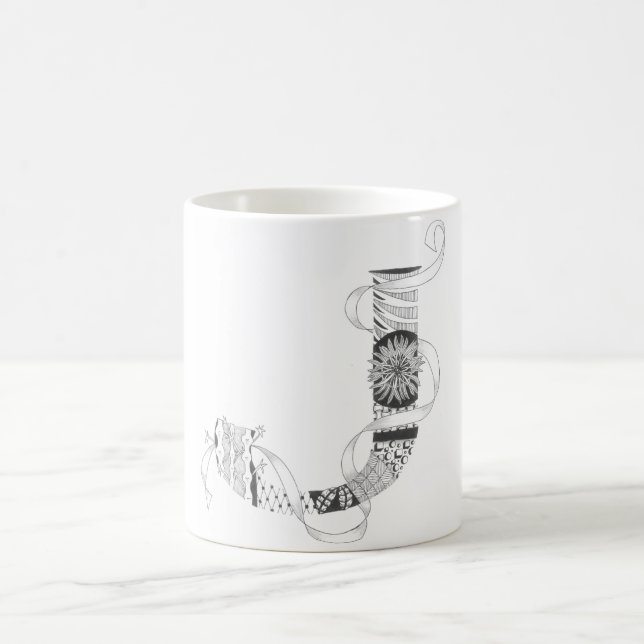 Tasse - Zenletter "J " (Mittel)