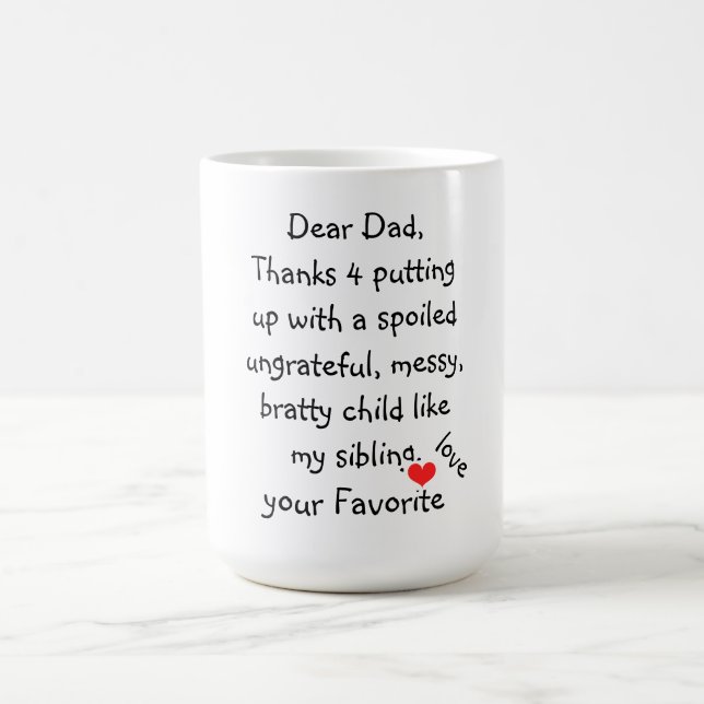 Tasse/Zitat "lieber Vater " Tasse (Mittel)