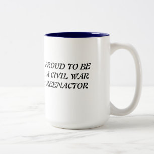 TASSE, ziviler Krieg Zweifarbige Tasse