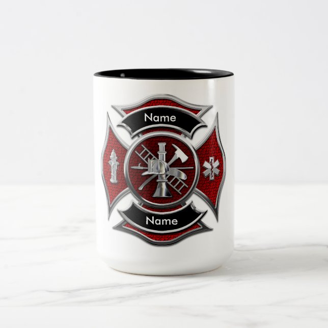 Tasse "ZOLLBARE Monogram Firefighter" (Mittel)