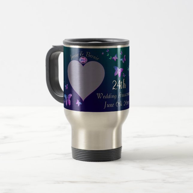 Tasse zum 24. Hochzeitstag (Vorderseite Links)