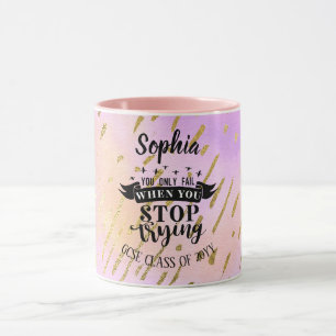 Tasse zum Erfolg von Mädchen Motivierend Zitate PI