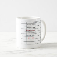 Tasse zum Fälligkeitsdatum der Bibliothek - Anpass