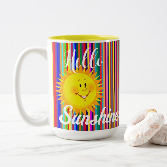 Tasse zum Kaffee, Hallo Sonnencreme (Mit Donut)