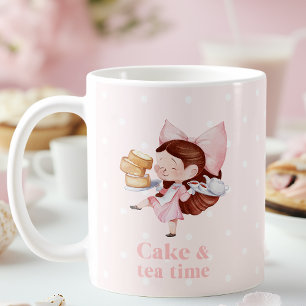Tasse zum Kuchen und Tee