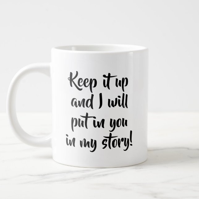 Tasse zum Schreiben behalten (Links)