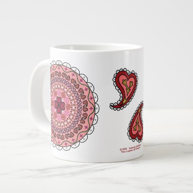 Tasse zum Valentinstag (Vorderseite Links)