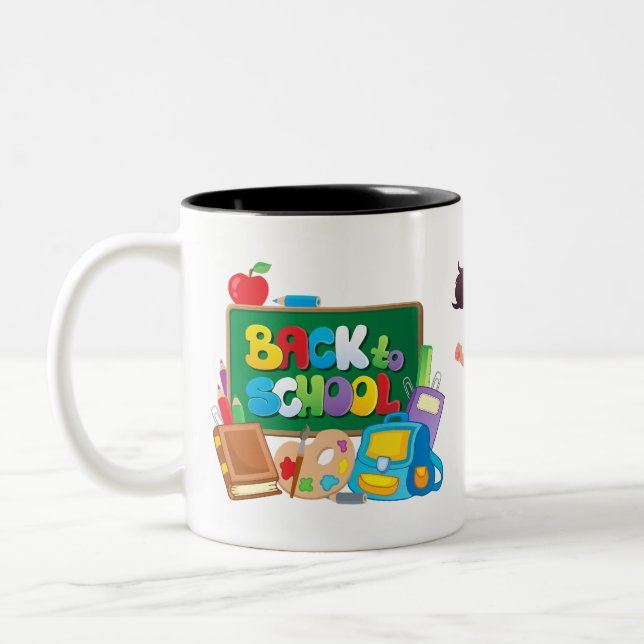 Tasse zum Zurück zur Schule (Links)