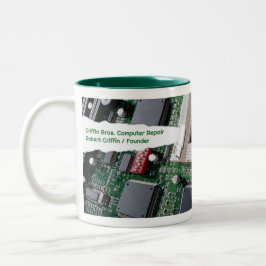 Tasse zur Computerreparatur